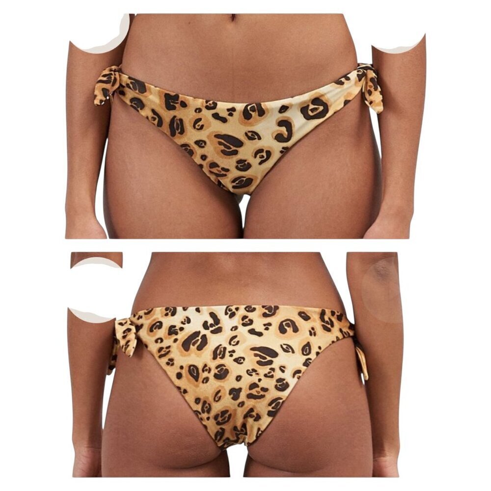 Mara Hoffman Sita Bikini Bottom Leopard Print XS NWT Liner Intact
